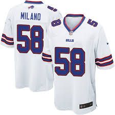 Men Buffalo Bills 58 Matt Milano Nike White Game NFL Jersey